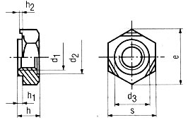 Ecrou à souder hexagonal avec centreur DIN 929 - NFE 25418